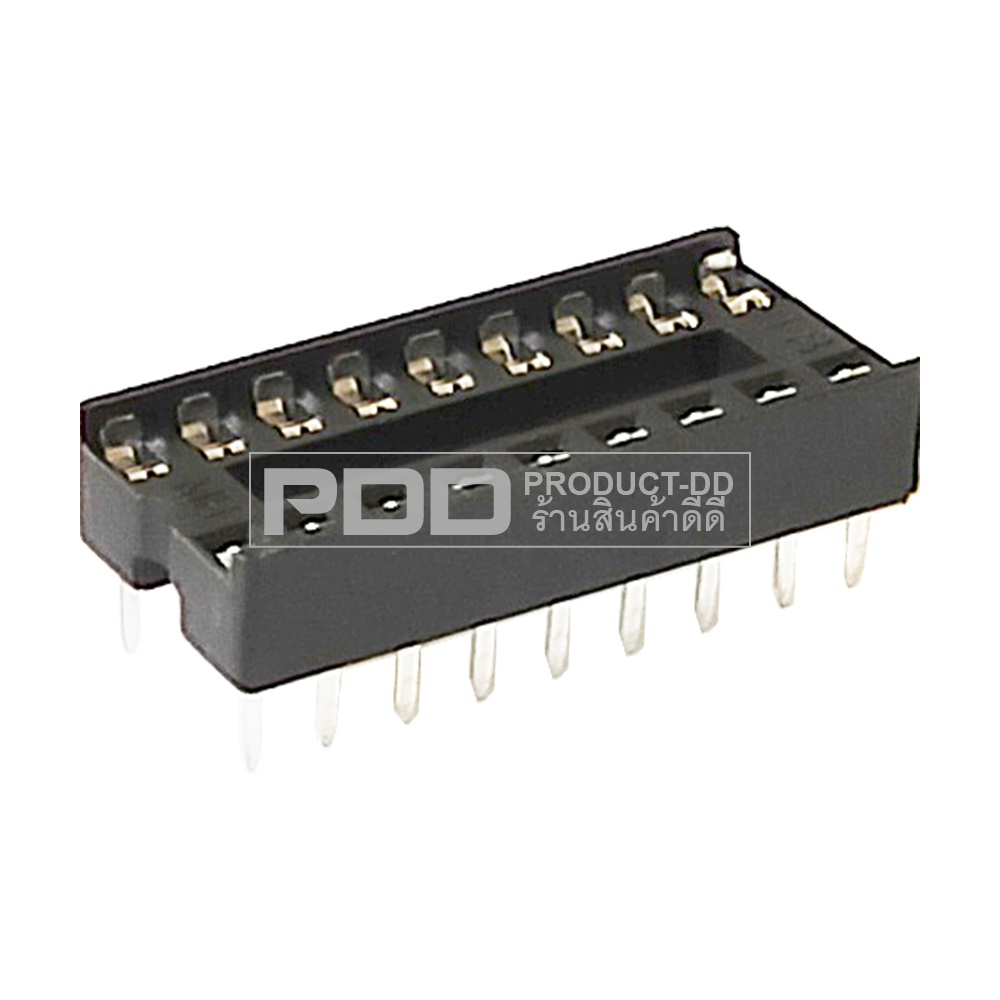 ซ็อกเก็ตไอซี 18 ขา DIP-18 Socket IC ระยะขา 2.54 มม. สำหรับใส่ไอซี 18 ขา