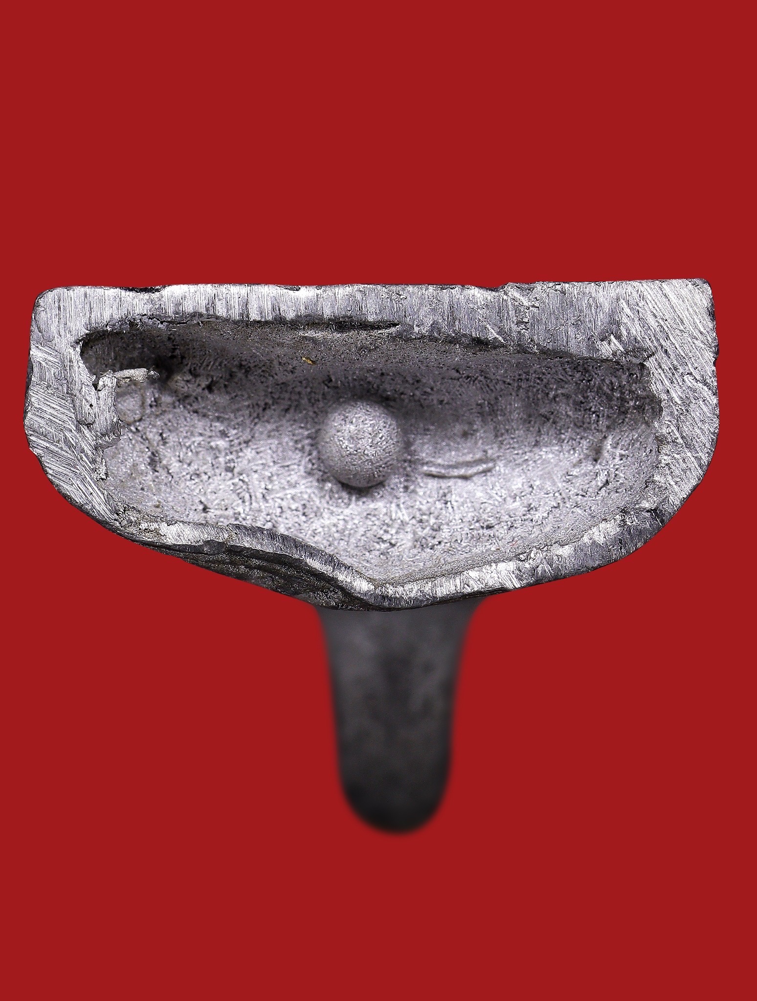 พญางั่งมหามนตราจันทร์เสี้ยว (เนื้อชินตะกั่วทวารวดี) Supreme Mantra Crescent Moon Ngang. (dvaravati tin-lead material) SKU-04045