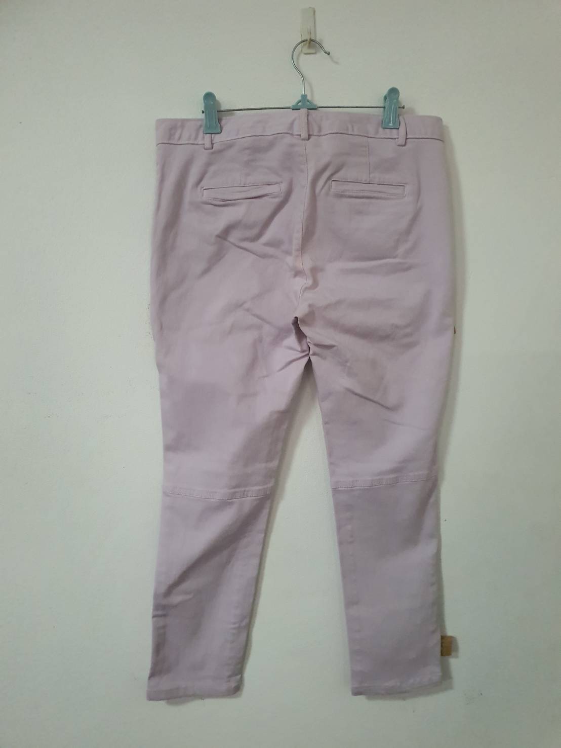FF06293 กางเกงยีนส์มือสอง สีม่วงอ่อน BANANA REPUBLIC เอว 30-31 นิ้ว