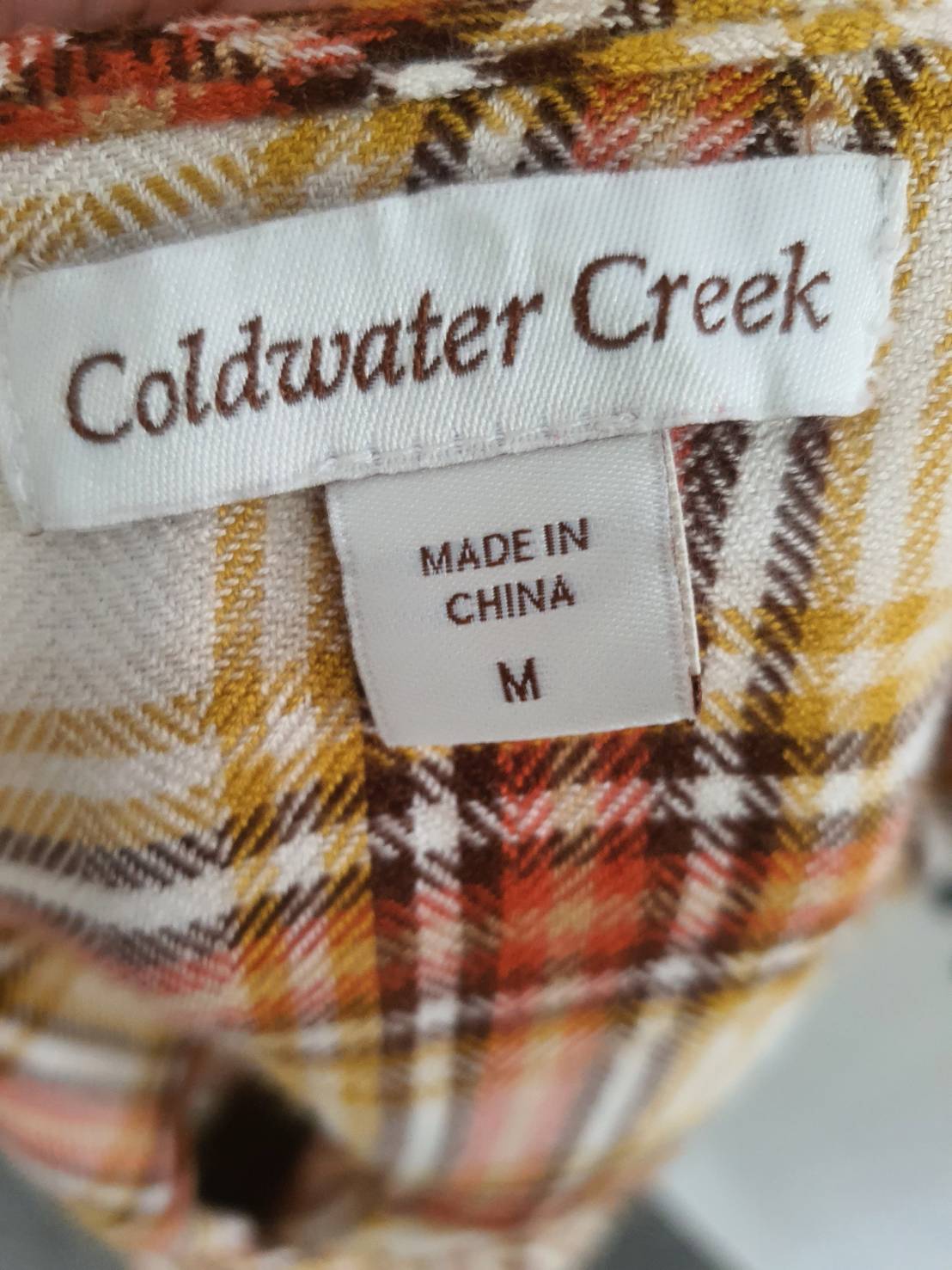 FF05705 เสื้อแฟชั่น ลายสก็อต มือสอง แบรนด์ Coldwater Creek อก 42 นิ้ว