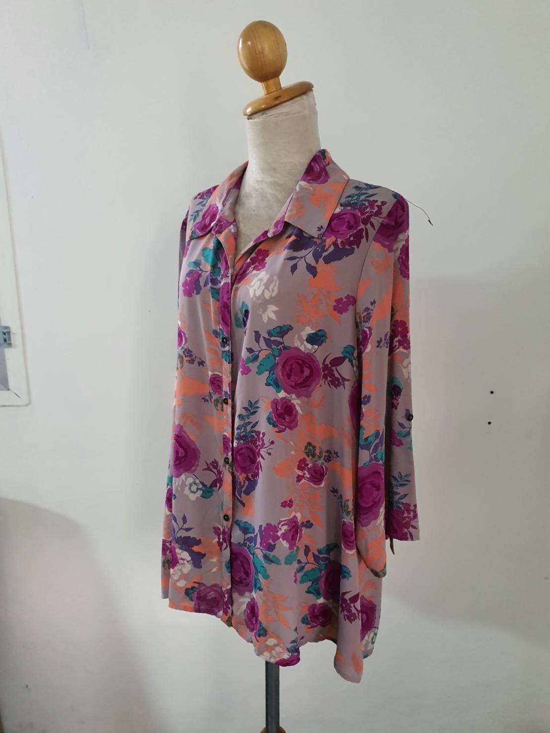 FF05659 เสื้อแฟชั่น ชีฟอง หลากสี อก 50 นิ้ว