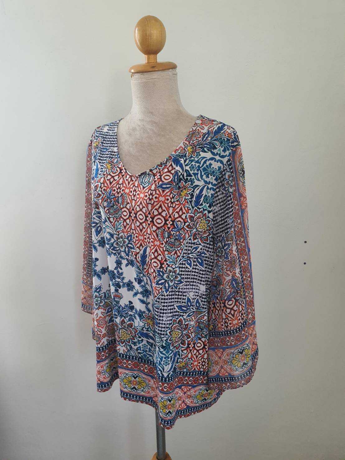 FF05455 เสื้อผ้ามือสอง ลวดลายสวย แบรนด์ Chico's