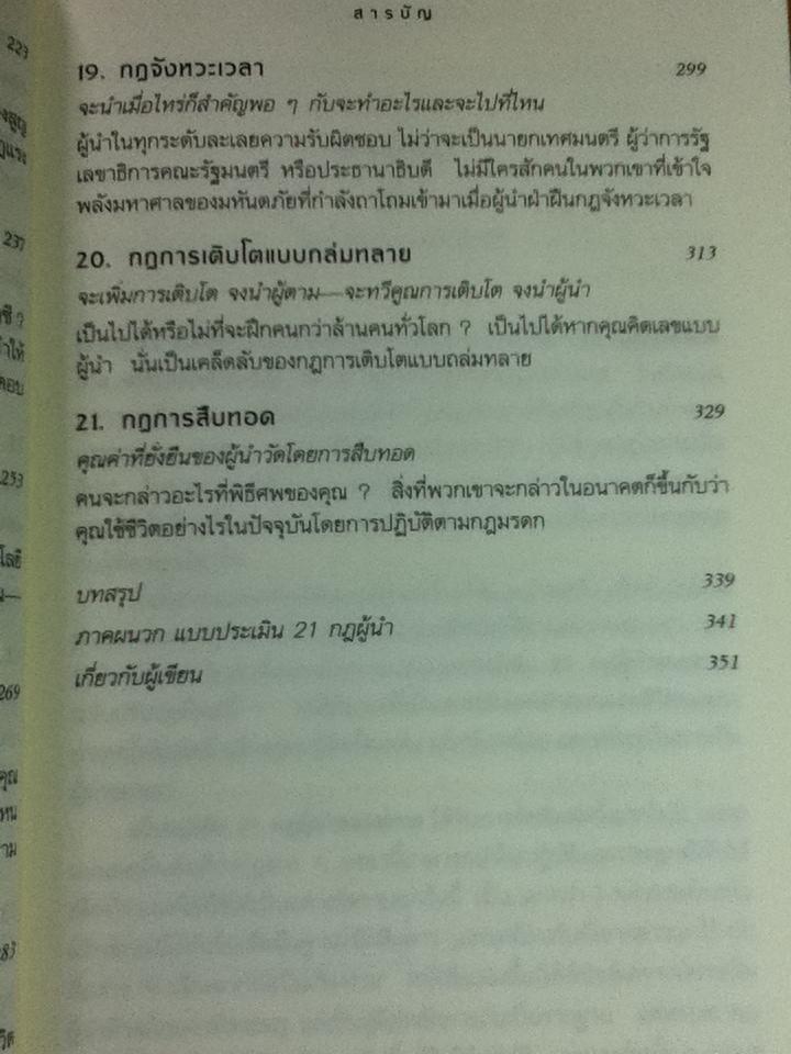 21 กฎผู้นำตลอดกาล/ จอห์น ซี. แม็กซ์เวลล์