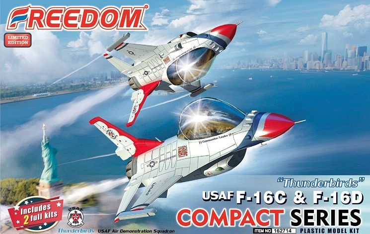 (Preorder) Freedom Model Kit Eggs Plane FDM162714 F-16 C &D USAF "Thunder Birds" โมเดลเครื่องบินไข่ (Limited Edition Ver.)
