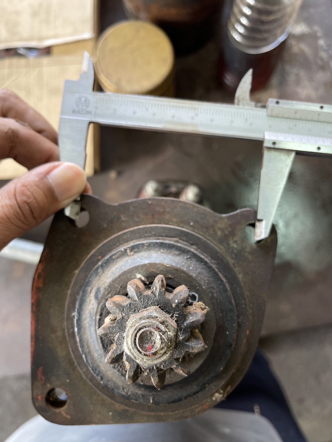 ไดสตาร์ท Benz BOSCH หัวลาก Scania 24V 11 ฟัน เฟืองโต 41 mm 6.6 KW