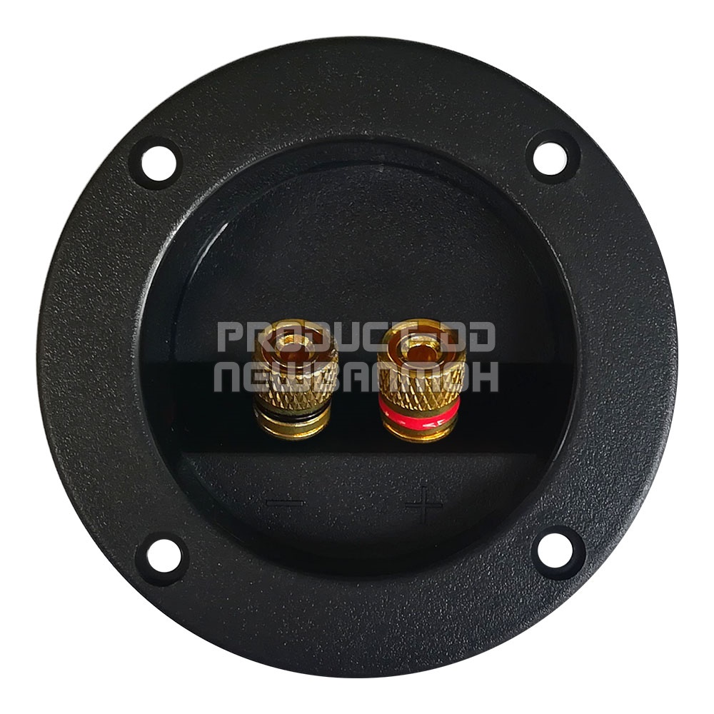 แท็ปลำโพง 2P ทรงกลม ขนาด 8.2x8.2cm บานาน่าแจ๊คสีทอง