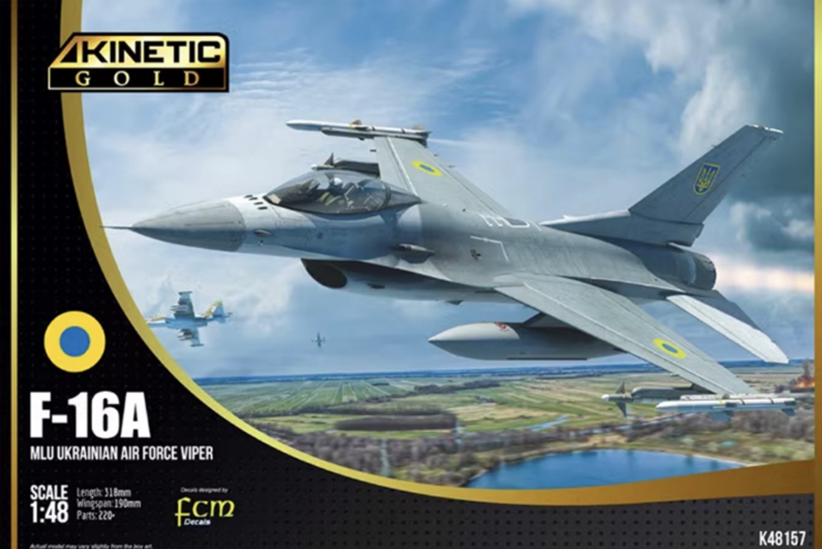 KI-K48157 Kinetic 1/48 F-16A MLU Ukrainian Air Force Viper