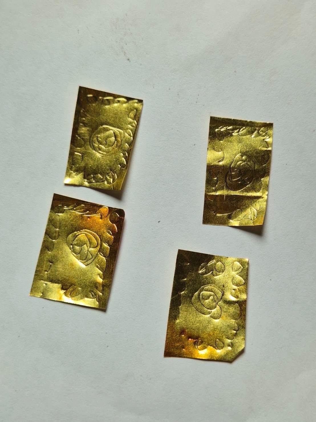 ตะกรุดธาตุ๔ (รุ่น:เสาร์๕เดือน๕,เนื้อทองคำ) Four-Element Takrut. (series:Saturday 5/5,gold material) SKU-04067