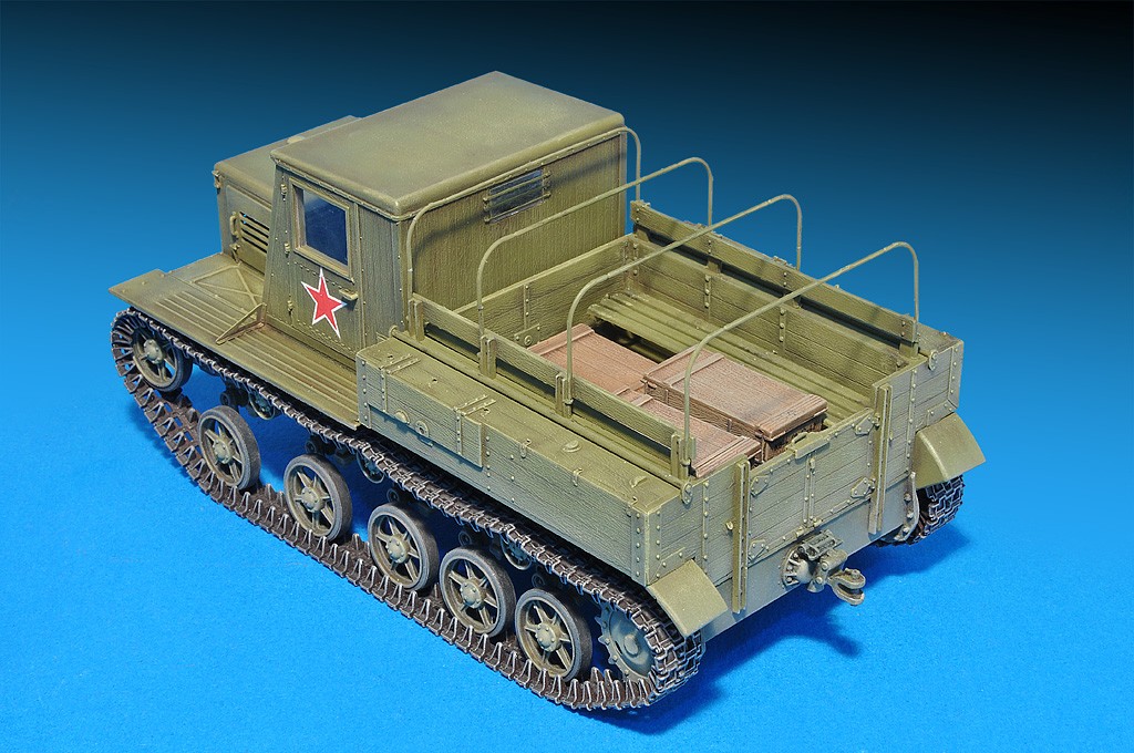 โมเดลรถแทรกเตอร์ MiniArt ขนาด 1/35 MI35140 Ya-12 Soviet Artillery Tractor Late Production