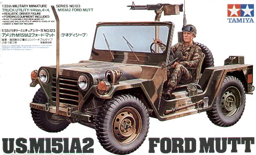 โมเดลรถทามิย่า ขนาด 1/35 Tamiya TA35123 U.S. M151A2 Ford Mutt Kit