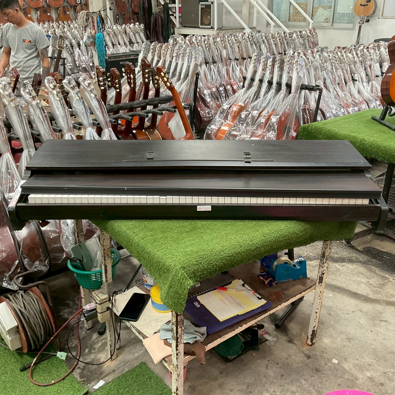 เปียโน COLUMBIA : EP-345 สินค้าไม่พร้อมใช้งาน (ต้องซ่อม)