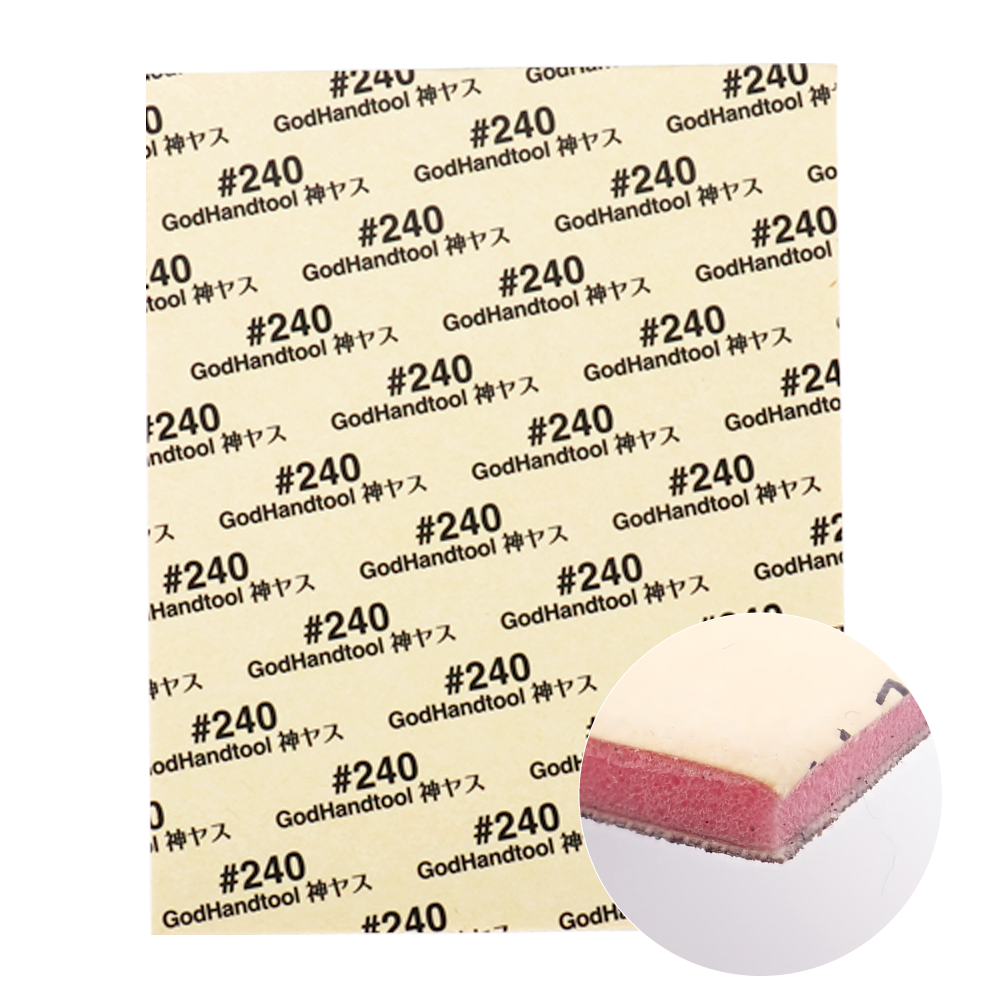 GH-KSC2-P240 KAMIYASU SANDING SPONGE STICKER #240-2MM