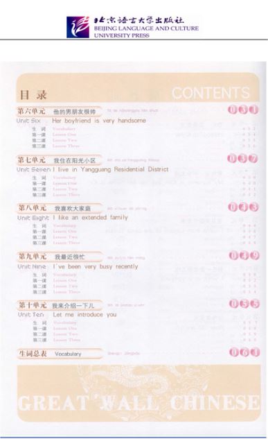 แบบเรียนภาษาจีน Great Wall Chinese - Essentials in Communication เล่ม 1+CD 长城汉语·生存交际·课本1(附CD1盘)Great Wall Chinese - Essentials in Communication Vol.1 Textbook with 1 CD