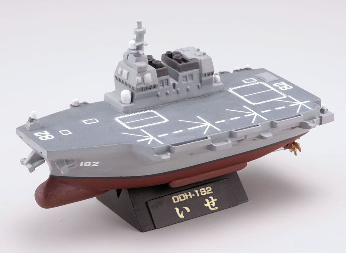 โมเดลเรือรบจำลอง ยี่ห้อเอฟทอย ชุด Chibi Scale Escort Ship & Submarine #DDH-182 escort Ise