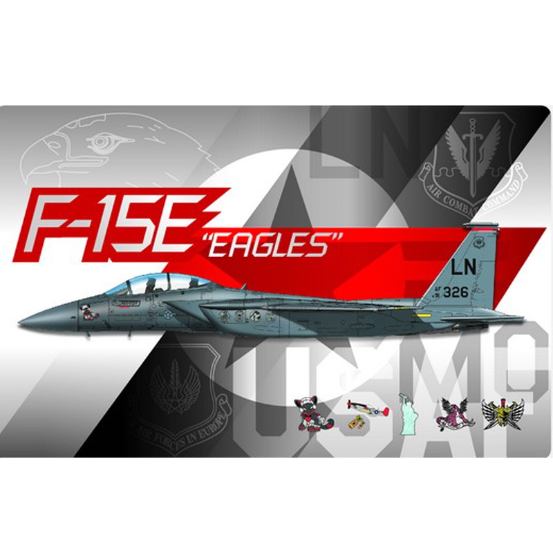 โมเดลเครื่องบิน Great Wall Hobby 1/48 S4816 F-15E Special Paint Schemes of Expeditionary Eagle