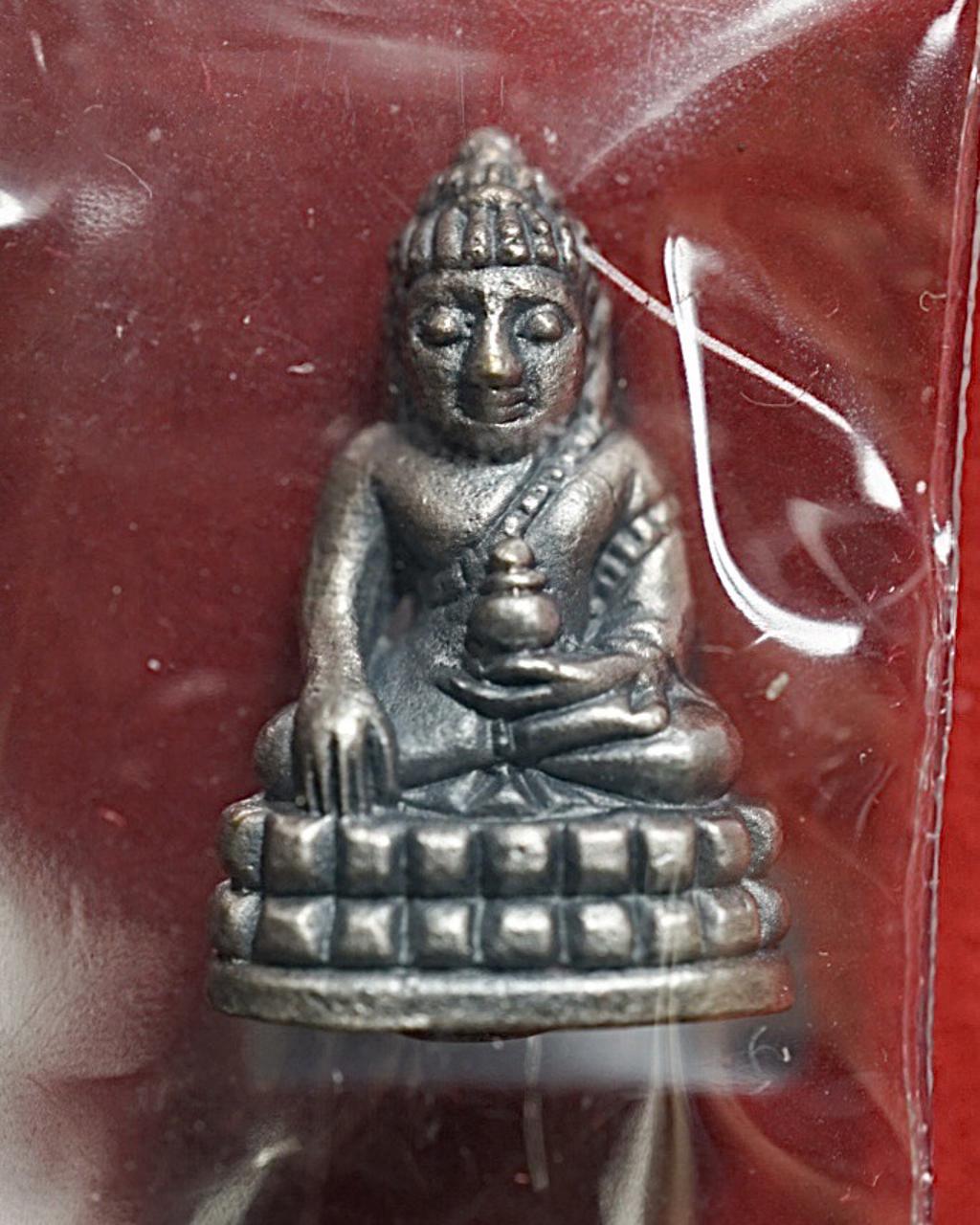 พระชัยวัฒน์ พุทโธ (เนื้อสัมฤทธิ์ชุบซาติน) Phra Chaiwat Puttho (Bronze Material, Satin Plated). SKU-03265