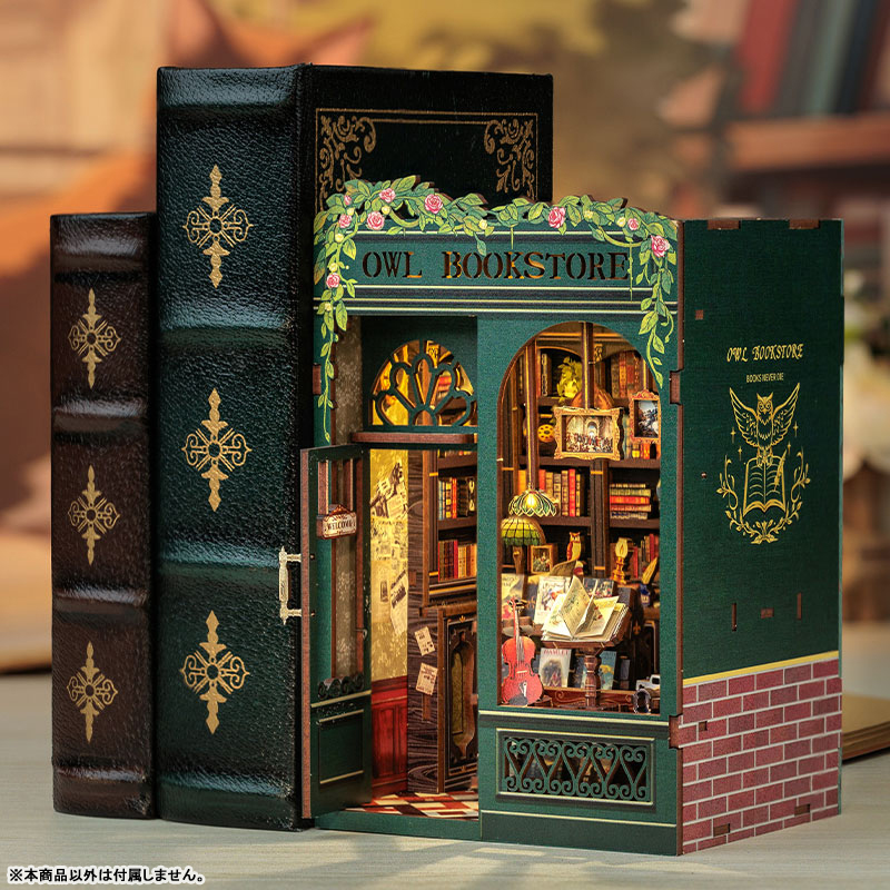 Miniature Dollhouse OWL BOOKSTORE Wooden Handmade Kit(Provisional Pre-order)