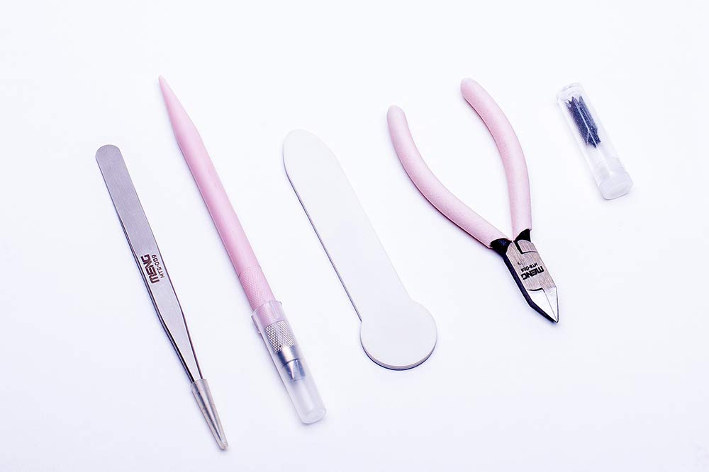 MTS-003a Meng Model Basic Hobby Tool Kit # Pink Edition ชุดเครื่องมือเริ่มต้นสำหรับโมเดลเลอร์