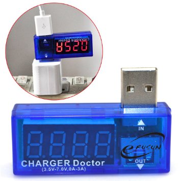 เครื่องวัดไฟฟ้า USB Charger Doctor Voltage Current Meter Mobile Battery Tester Power BG