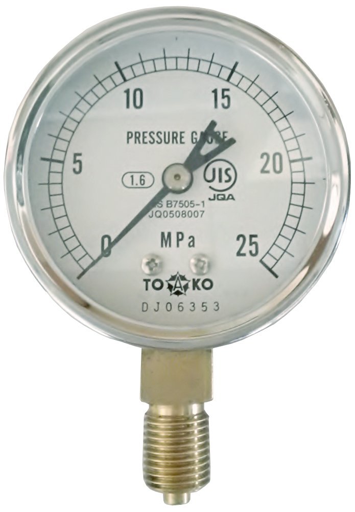 Pressure Gauge, Ф60 : TOKO :AT G1 / 4 x 60 × 25MPa
