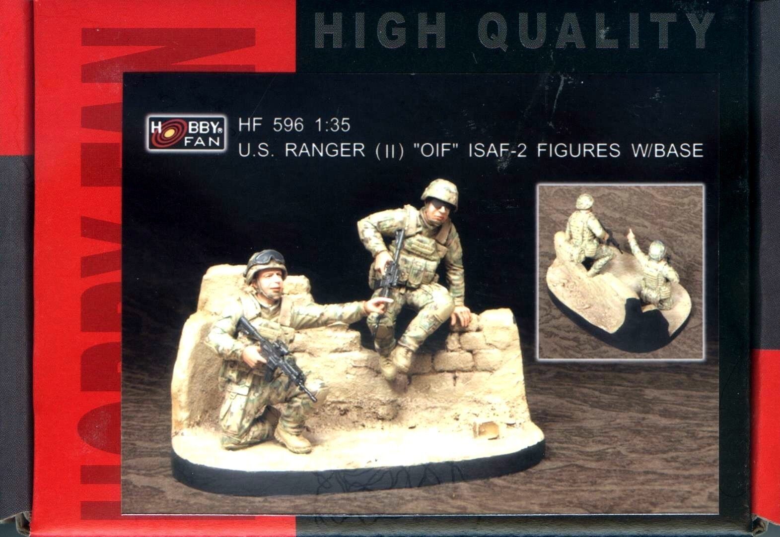 โมเดลฟิกเกอร์ AFV ขนาด 1/35 HF596 US RANGER (II) SNIPER TEAM "OLF" ISAF - 2 FIGURES W/BASE