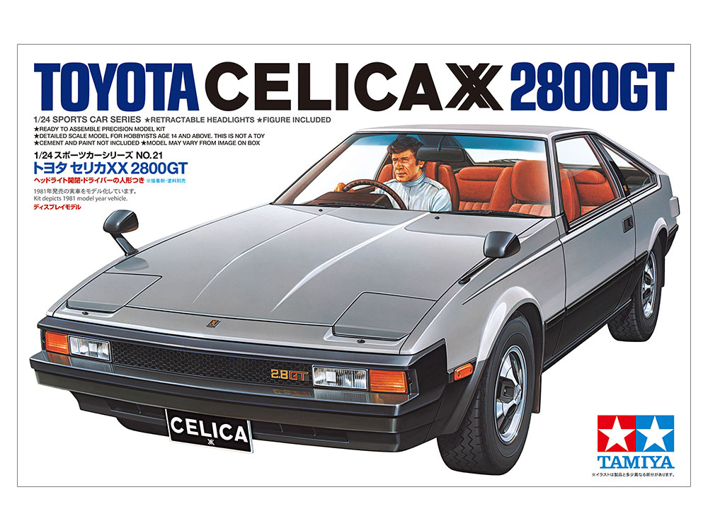 โมเดลรถประกอบทามิย่า ขนาด 1/24 Tamiya Sports Car Series TA24021 Toyota Celica XX 2800GT