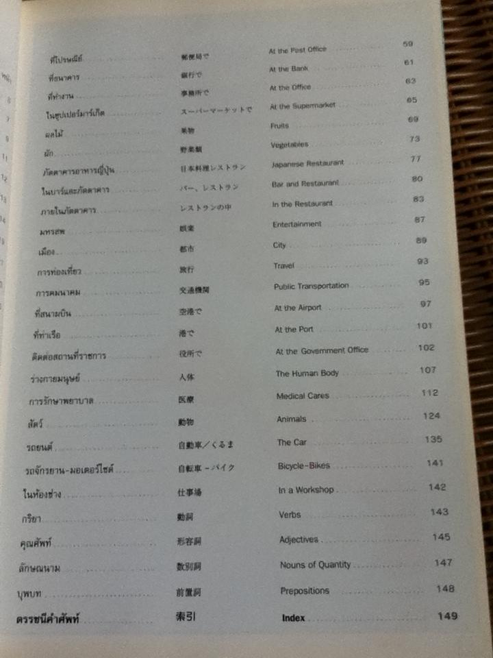 พจนานุกรมภาพ 3 ภาษา (ไทย ญี่ปุ่น อังกฤษ)