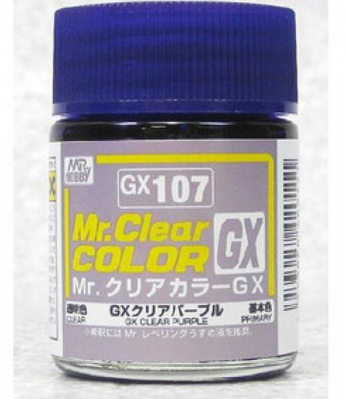 สีมิสเตอร์เคลียร์ GX107 Clear Purple 18 ml