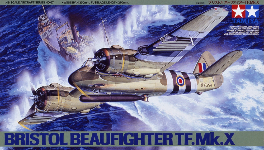 โมเดลเครื่องบิน Tamiya ขนาด 1/48 TA61067 Bristol Beaufighter TF.Mk.X