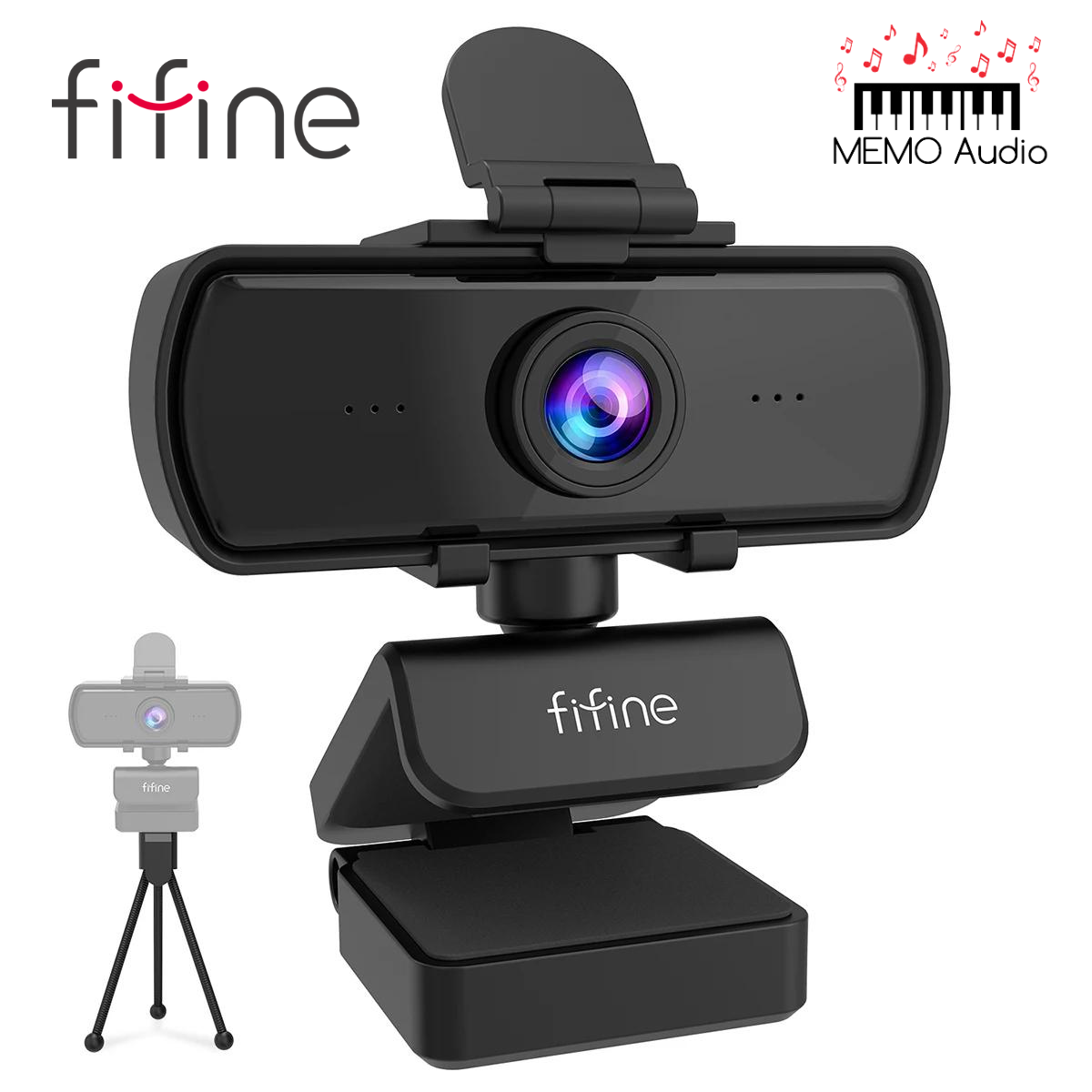 เว็บแคม FIFINE K420 1440p Full HD PC Webcam with Microphone
