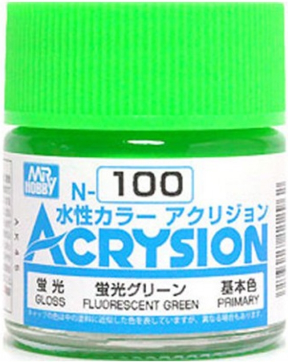 สีสูตรน้ำ Acrysion N100 Fluorescent Green
