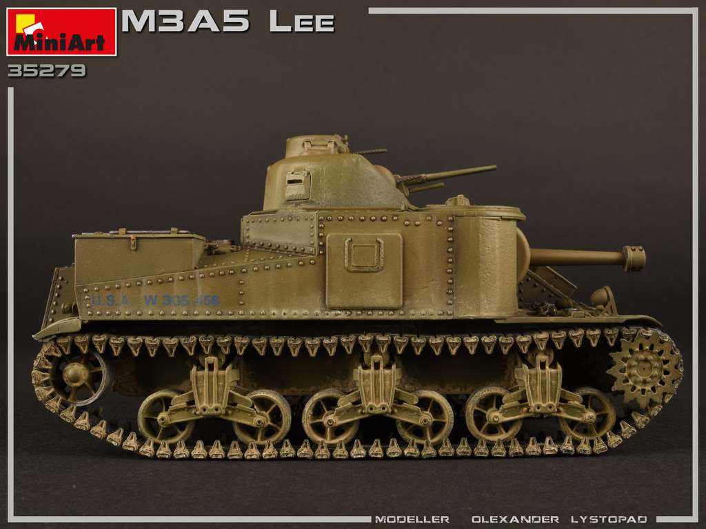 โมเดลรถถัง MiniArt ขนาด 1/35 MI35279 M3A5 Lee