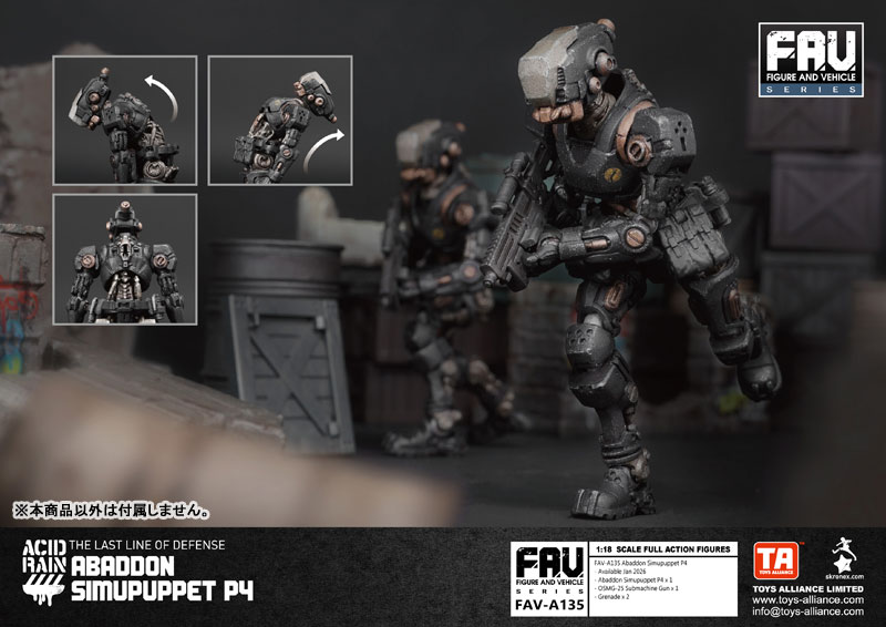 Acid Rain 1/18 Scale FAV-A135 Abaddon Simupuppet P4(Provisional Pre-order)