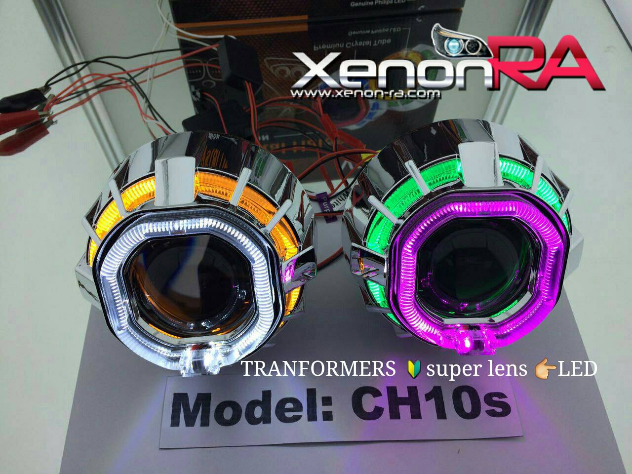 โปรเจ็คเตอร์ TRANSFORMERS วงแหวน LED [ หน้า เหลี่ยม