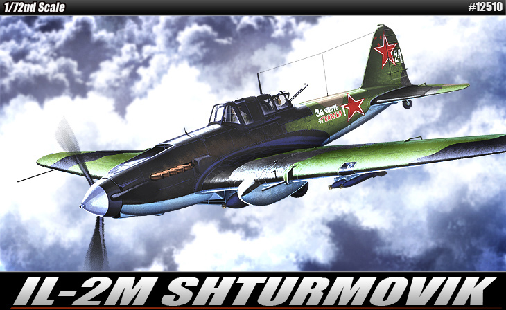 โมเดลเครื่องบินจำลอง Academy ขนาด 1/72 AC12510 IL-2M SHTURMOVIK
