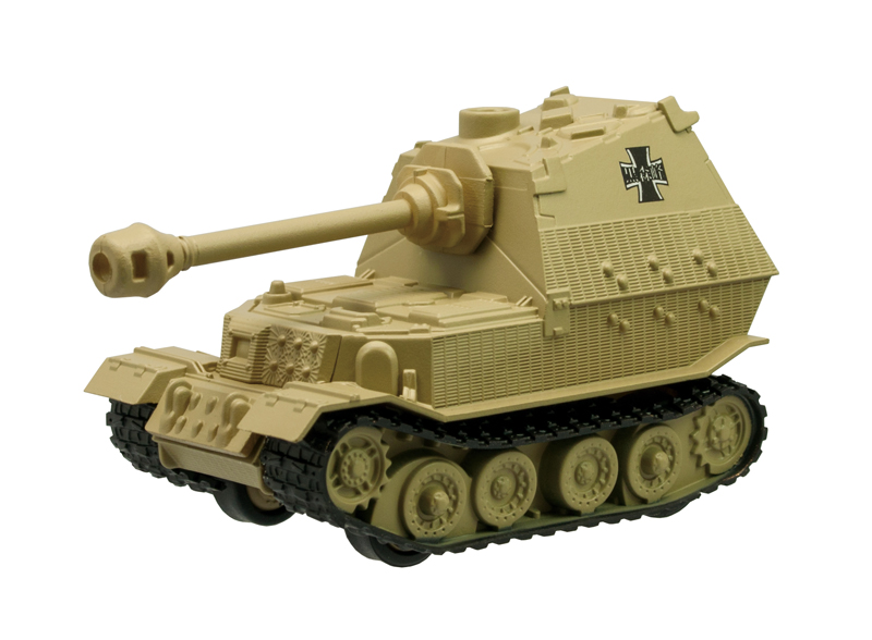 โมเดลรถถังจำลอง ยี่ห้อเอฟทอย ชุด Girls und Panzer Pullback Tank Vol.2 #6. Heavy tank destroyer Elephant Kuromori Mineon'na Gakuen