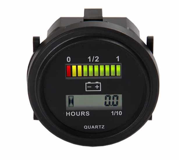 เกจ์โฟคลิฟท์ รถกอล์ฟวัดแบตเตอรี่ + ชั่วโมง 12-72 V