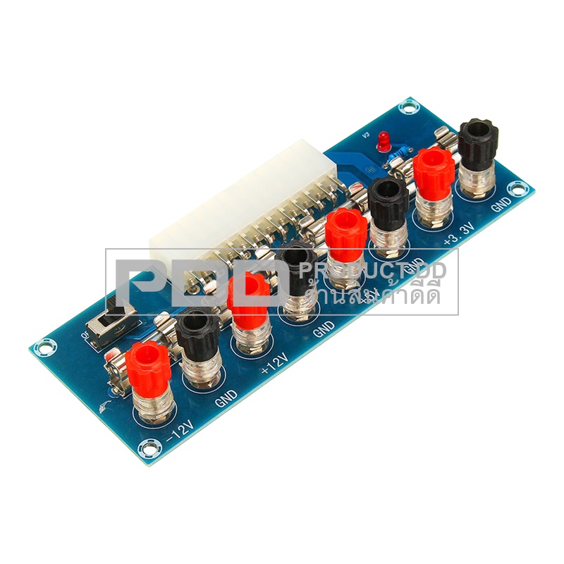 วงจรแปลงซัพพลายคอมพิวเตอร์ ATX จ่ายไฟ DC 3.3V 5V 12V ขั้วต่อไบดิ้งโพส มีฟิวส์