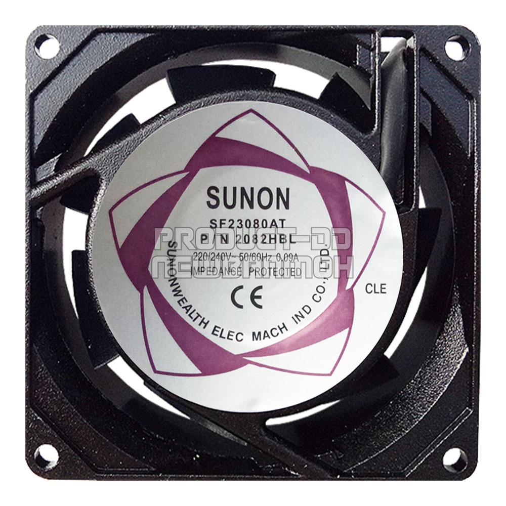 พัดลมระบายความร้อน AC 220V 8025HBL บอลแบริ่ง Ball Bearing ขนาด 3 นิ้ว (8x8x2.5 ซม.)