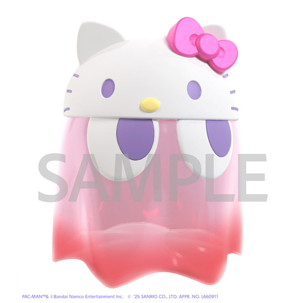 Pac-Man x Sanrio Characters Chibi Collect Figure Deluxe Ghost Hello Kitty Clear Color ver.(Pre-order)
