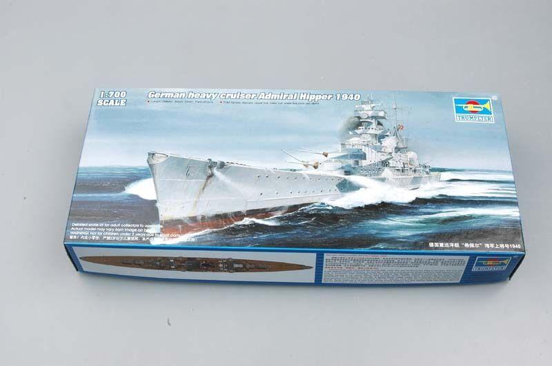 โมเดลเรือ Trumpeter ขนาด 1/700 05775 German Cruiser Admiral Hipper 1940