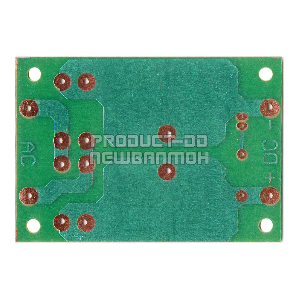 แผ่นปริ้นท์เปล่า DIY วงจรแปลงไฟ Bridge Rectifier ไฟเดี่ยว ขนาด 5.4x7.8 ซม.