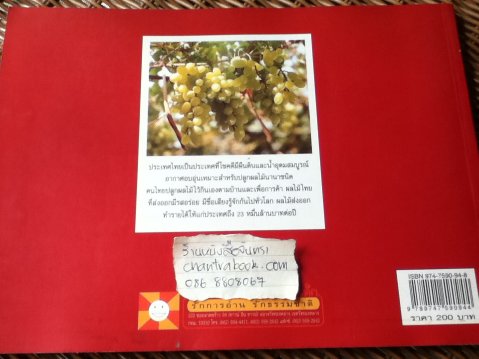 สมุดภาพและข้อมูล เสริมการเรียนการสอน(ไทย/อังกฤษ) ผลไม้ชุดที่1 **ซื้อ4เล่ม 300 บาท งดของแถม**