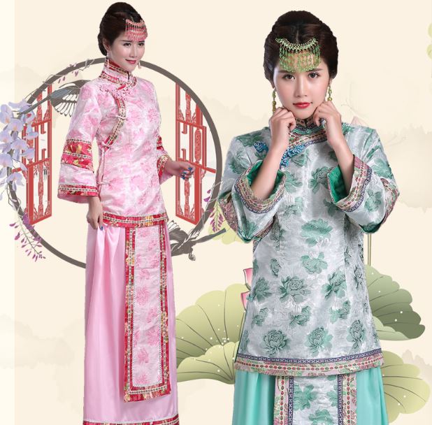ชุดสตรีสมัยราชวงศ์ชิง/สาธารณรัฐจีน 清朝古装服装民国女装服 Qing Dynasty Women's Costumes/ China Republic Women's Costumes