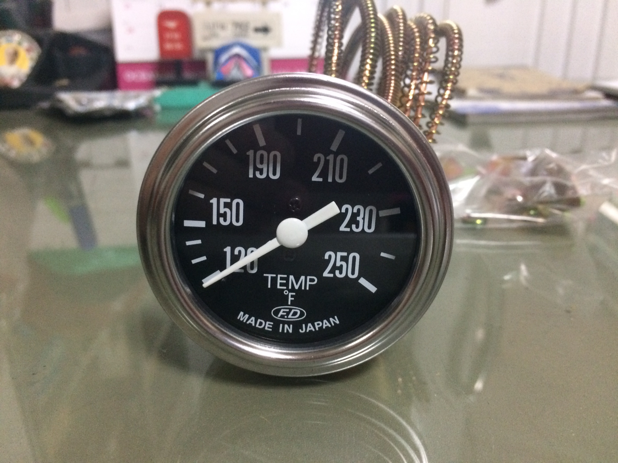 เกจ์ความร้อนแบบสาย FD สายยาว 1.5 2 2.5 3 5 เมตร (59" 80" 100" 120" 200 นิ้ว)