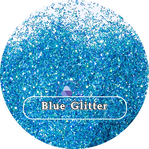 Color Blue : Blue Glitter ผงกากเพชรสีฟ้า