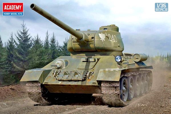 โมเดลรถถัง Academy Model 1/35 AC13554 NO.183 FACTORY LATE PRODUCTION T-34/85