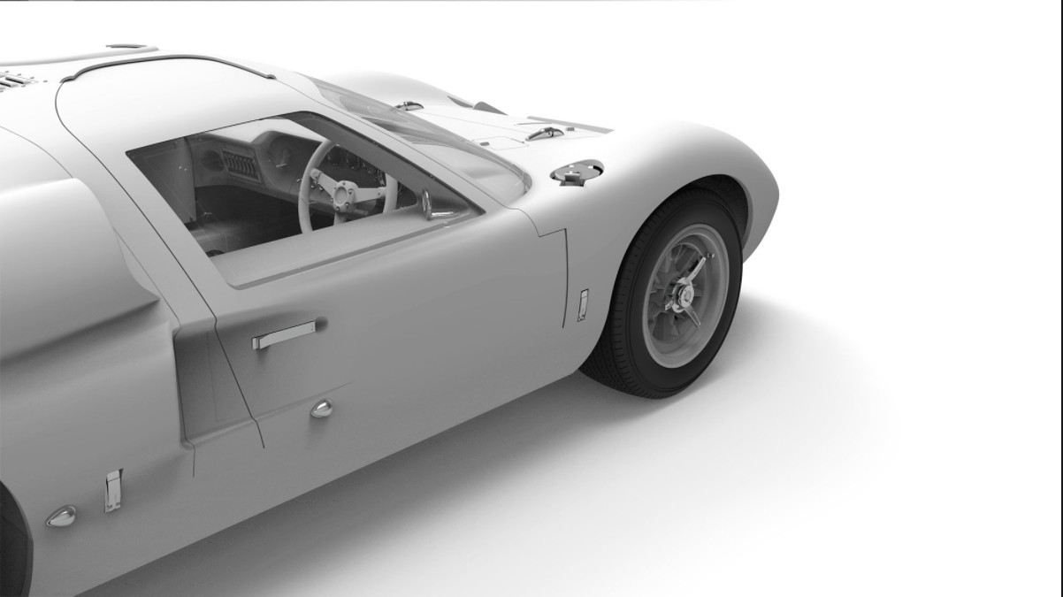โมเดลรถสปอร์ต MENG RS-002 1/12 Ford GT40 Mk.II ’66 Sport Car Classic
