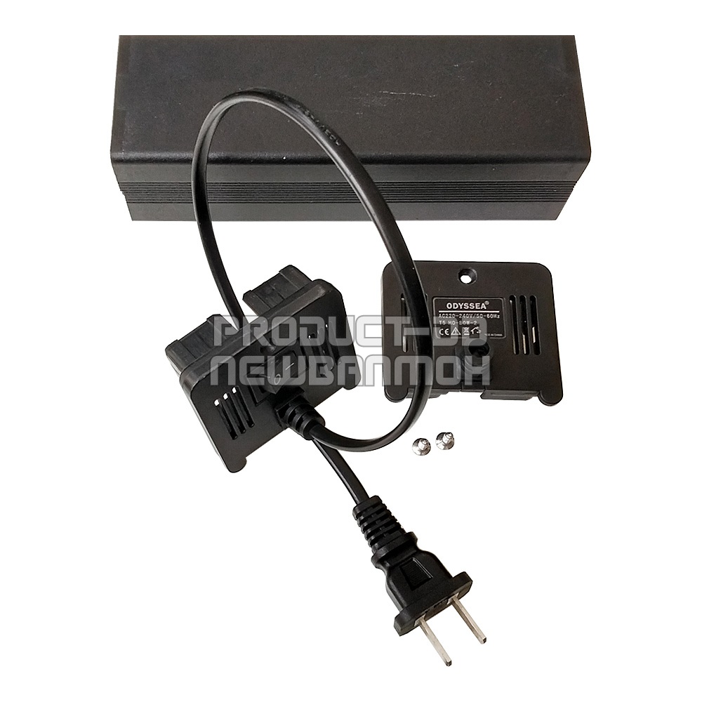 (มือสอง) กล่องอลูมีเนียมสีดำ สำหรับ DIY มีสายไฟ AC และสวิตช์ ON-OFF ขนาด 5x6x17 ซม.