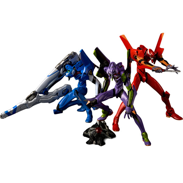 ARTPLA SCULPTURE WORKS Evangelion Unit-01, Unit-02, Unit-00 Kai "INTERCEPTION IN TOKYO-3" Plastic Model(Pre-order)